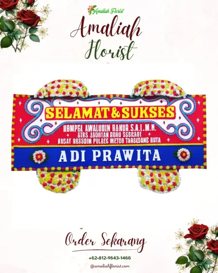 Papan Bunga Ucapan Selamat Bambuapus